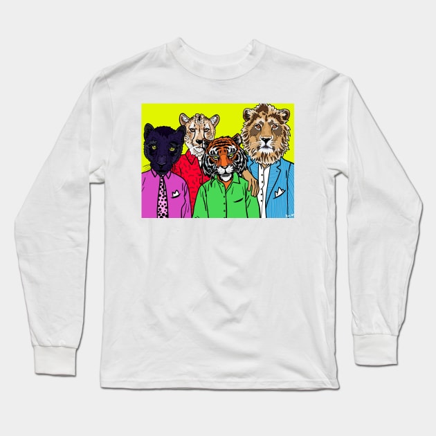 STRAY CAT STRUT Long Sleeve T-Shirt by ArtzeeFartzee